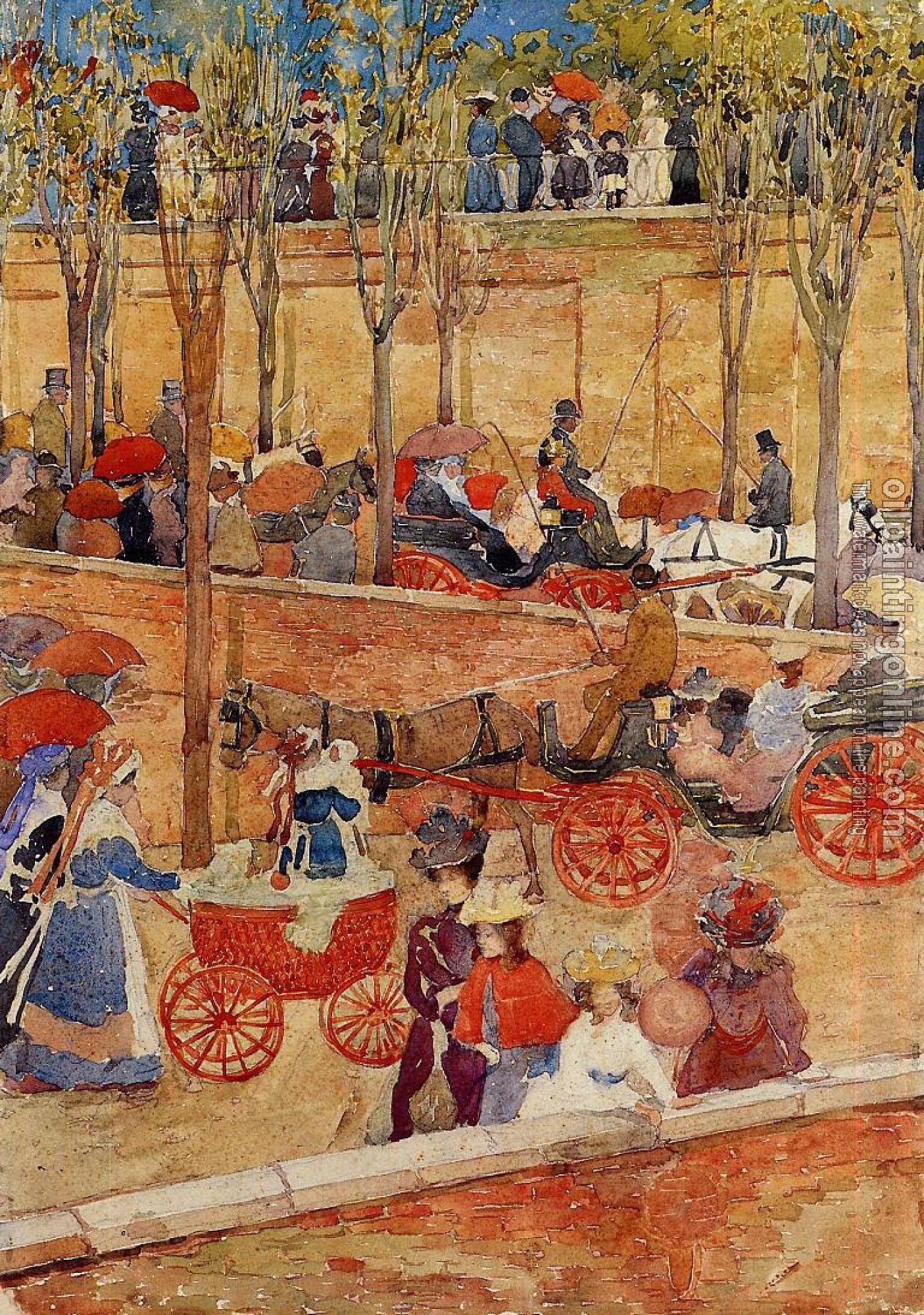 Prendergast, Maurice Brazil - Afternoon, Pincian Hill